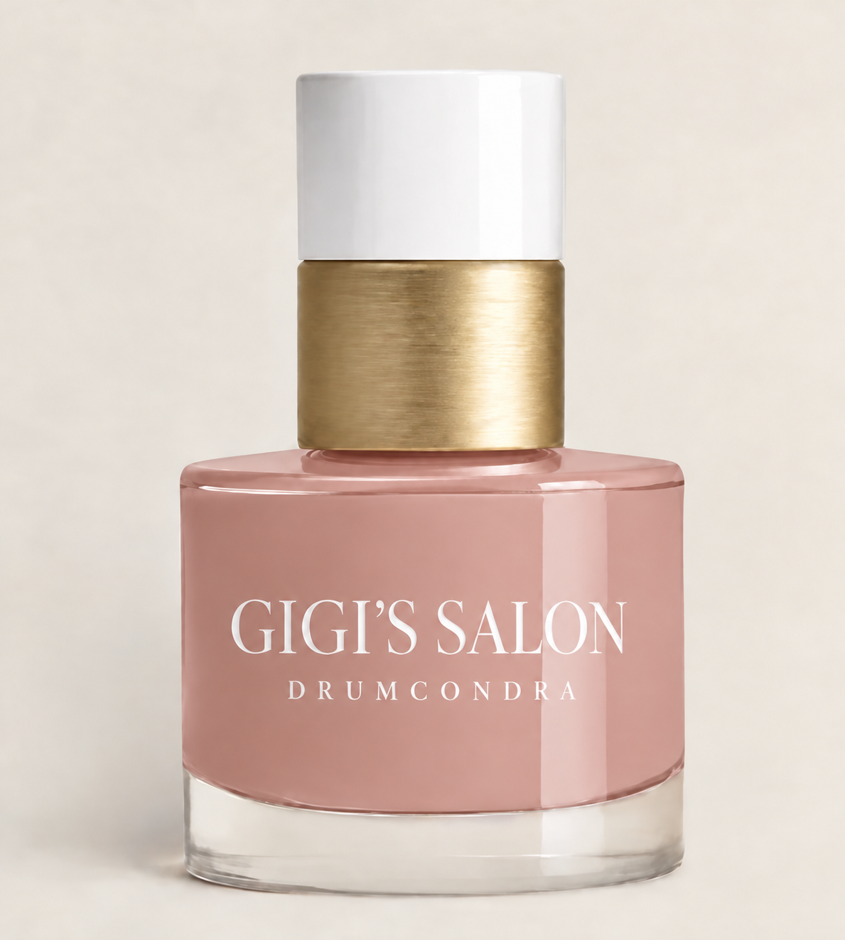 Gigi’s Salon bottle in blush nude